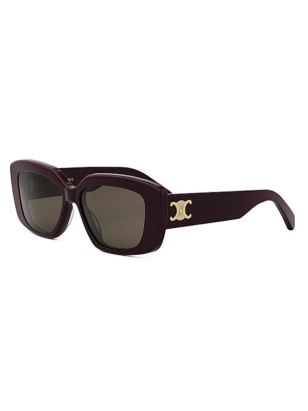 CELINE Triomphe 55MM Rectangular Sunglasses | Saks Fifth Avenue
