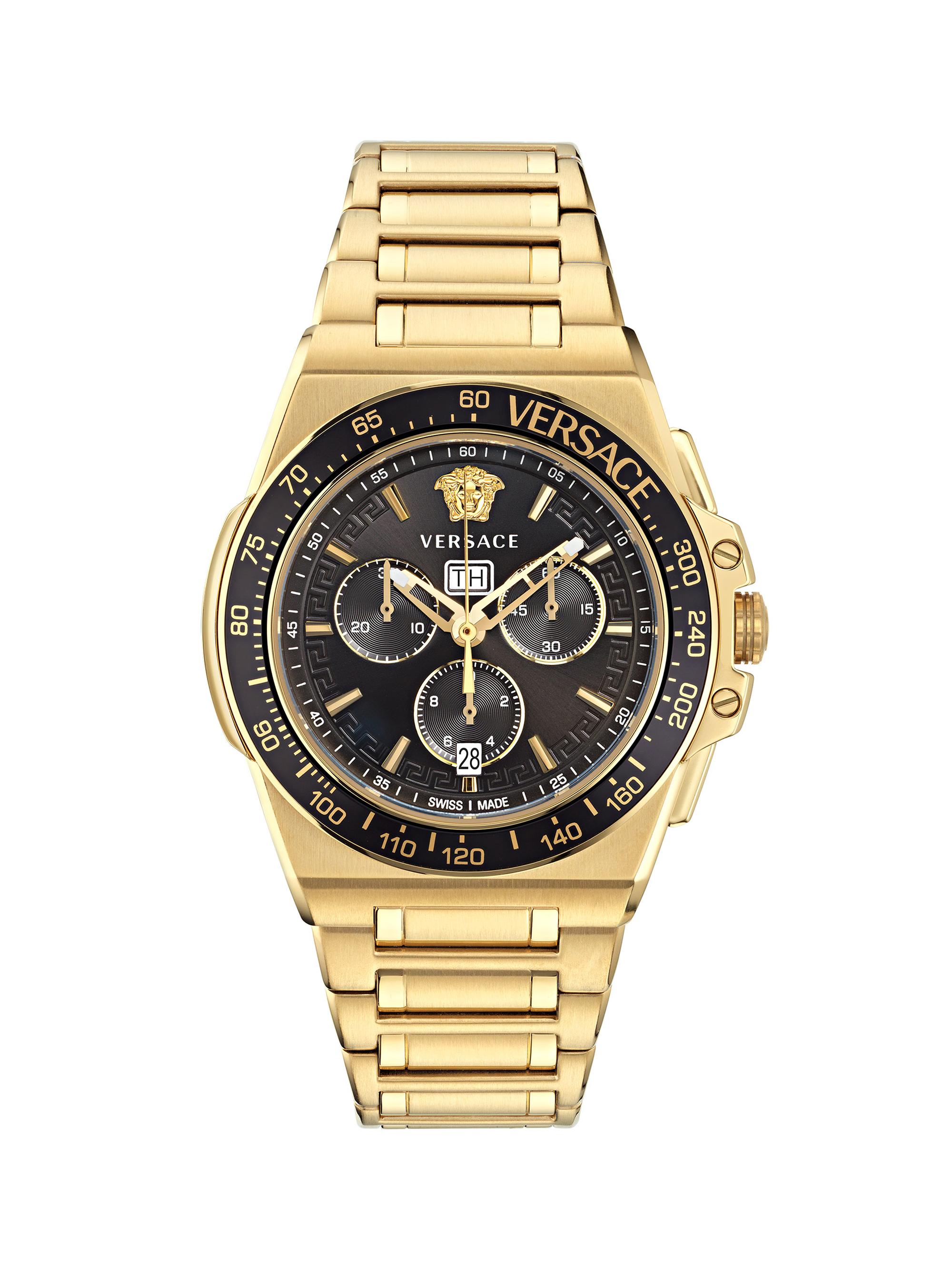 Versace Medusa Infinite IP Yellow Gold Bracelet Watch/45MM | Saks