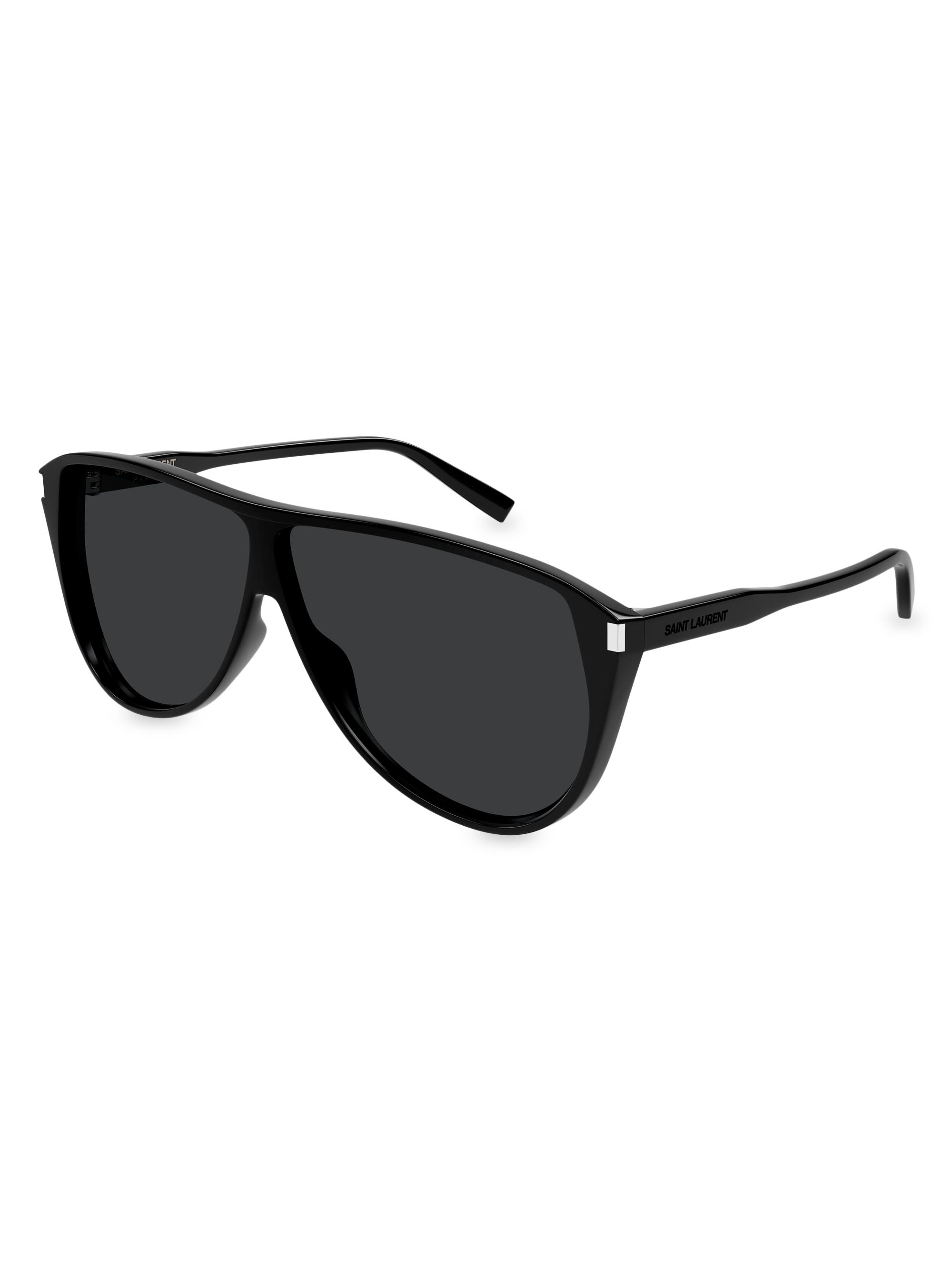 Saint Laurent Mid Naked 57MM Square Sunglasses | Saks Fifth Avenue