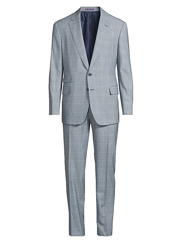 Ralph Lauren Purple Label Kent Hand-Tailored Glen Plaid Suit