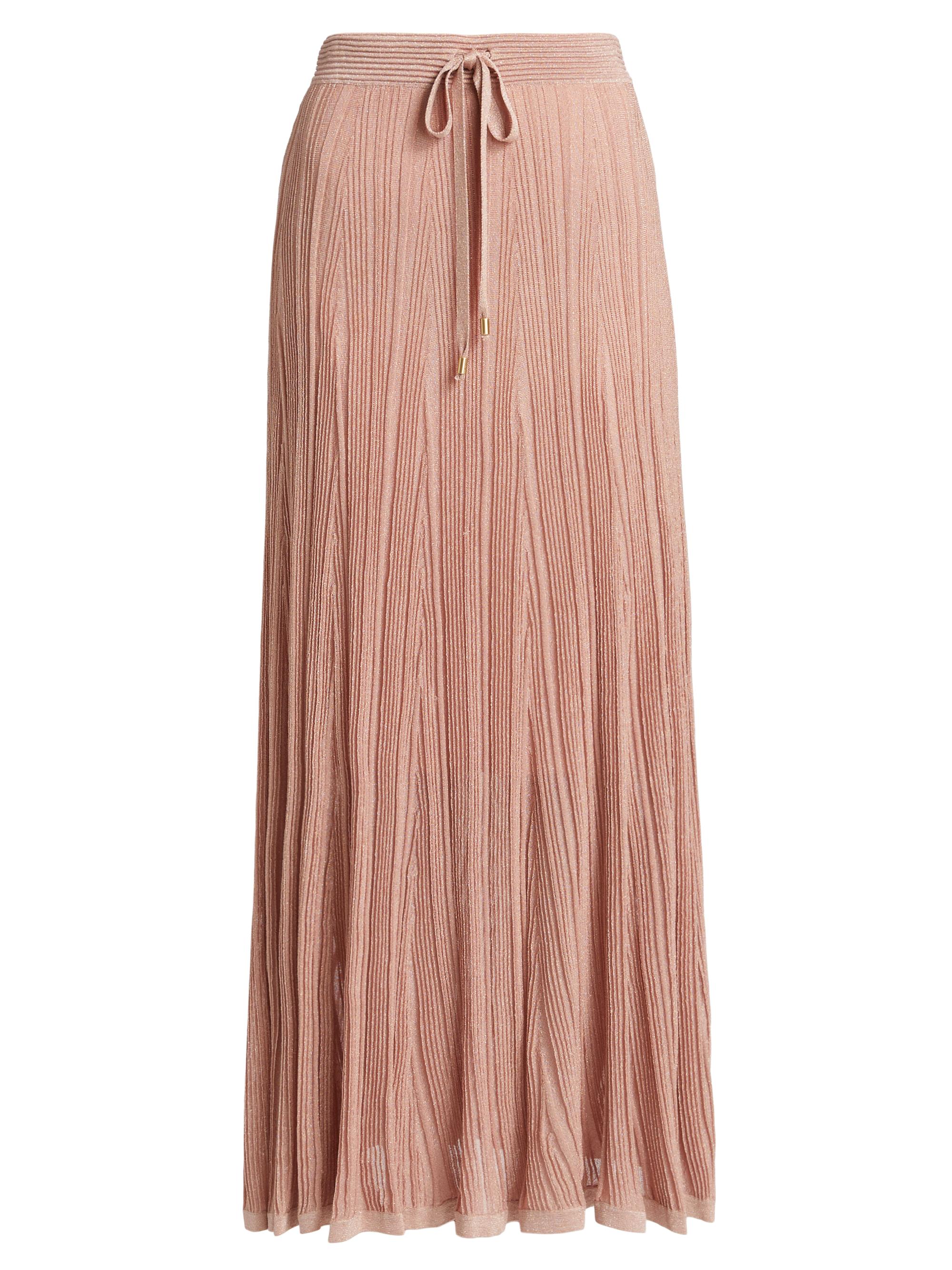 Zimmermann Rib-Knit Metallic Midi-Skirt | Saks Fifth Avenue