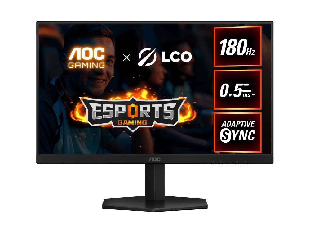 AOC 24G42E Monitor, 24-Inch, FHD Resolution, IPS Panel, 180Hz