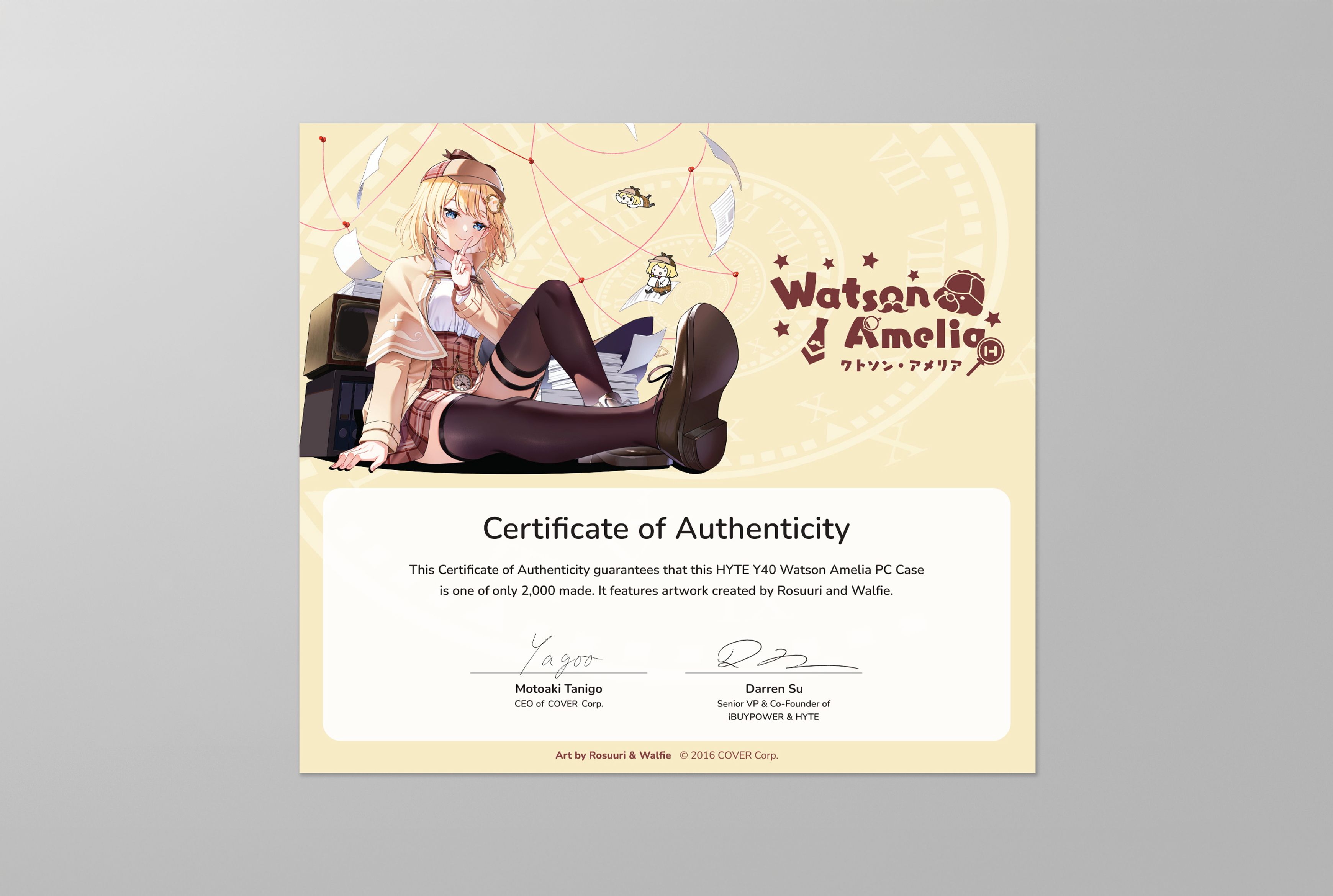 hololive Watson Amelia Y40 + Desk Pad Bundle | HYTE