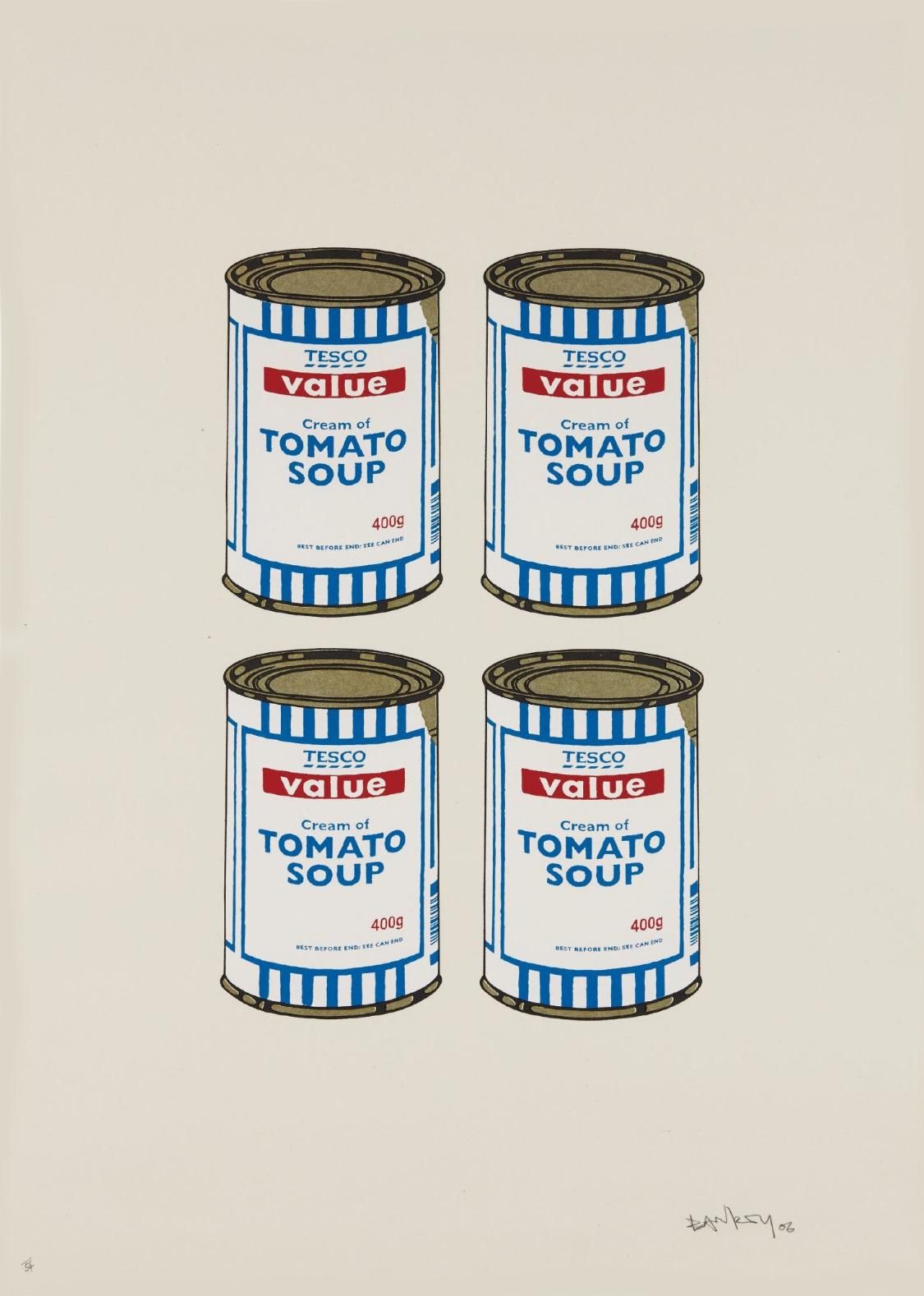 Banksy Soup Cans Quad (cream paper) (Signed Print) 2006 | MyArtBroker