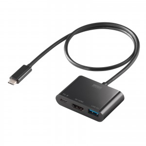 AD-ALCPHDPD02【USB Type C-HDMI変換アダプタ(4K/PD対応/USBハブ付き