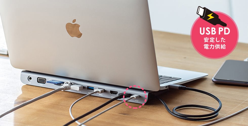 USB-CVDK8【USB Type-Cドッキングステーション（HDMI/VGA対応） 】USB