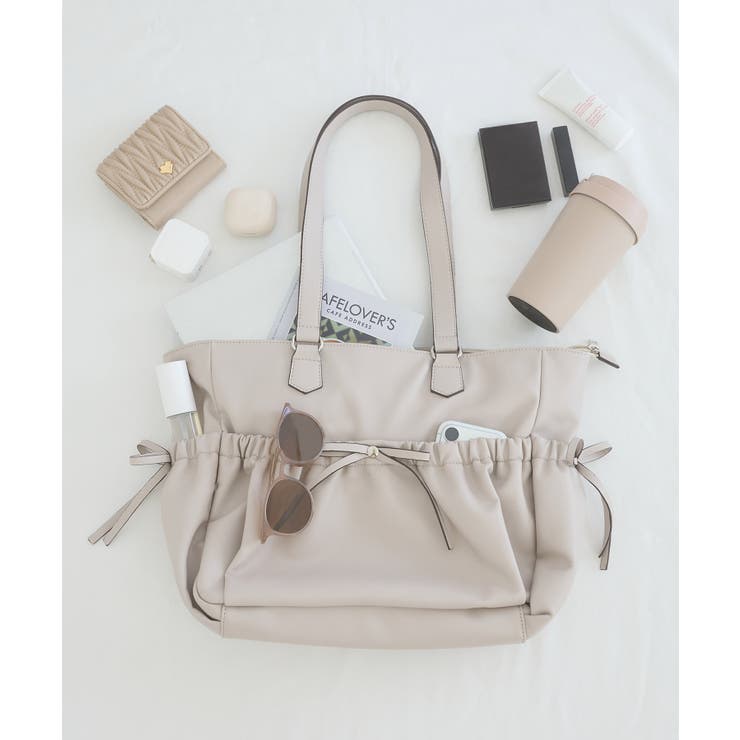 ギャザーリボントートバッグ[品番：CTYW0005007]｜MAJESTIC LEGON