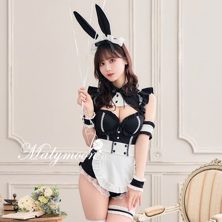 ロココノワールバニーメイド《オリジナルコスプレ8点セット