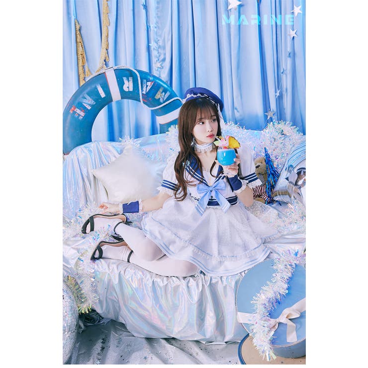 ドットチュールマリンワンピース《ハロウィンコスプレ8点セット