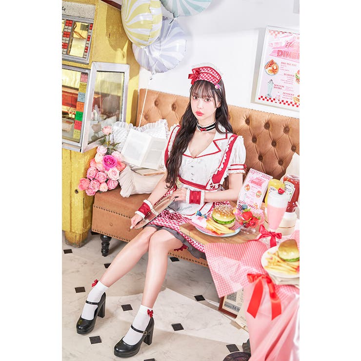 中村里砂着用】キャンディポップレトロダイナーウエイトレス