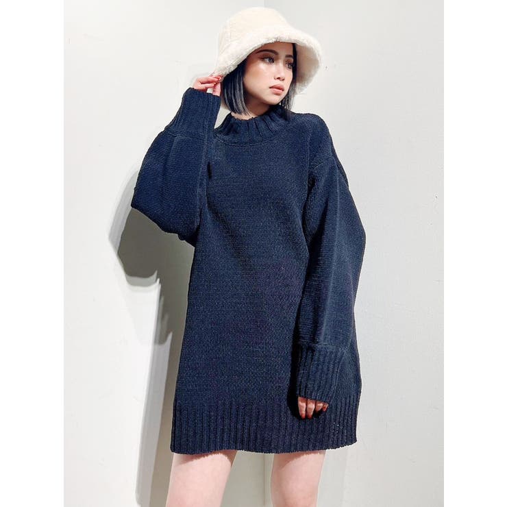 モールヤーンLOOSEニットワンピース[品番：MKSW0052753]｜GYDA