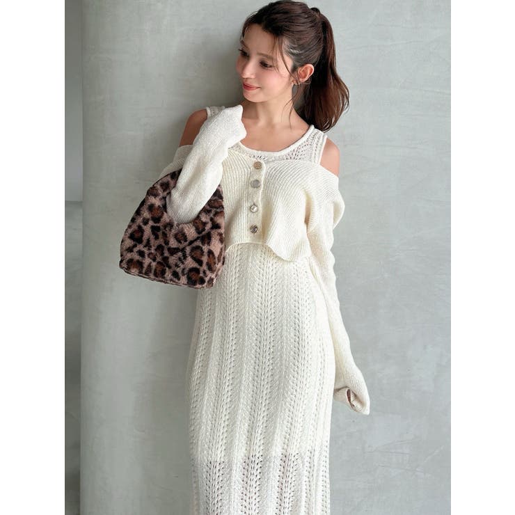 アンサンブルレースニットワンピース[品番：MKSW0066207]｜RESEXXY