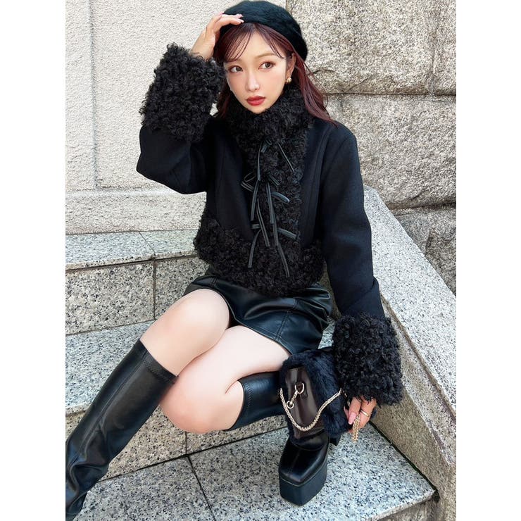 ポイントフェイクファーブルゾン[品番：MKSW0066742]｜RESEXXY