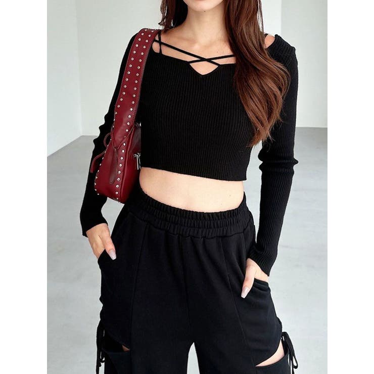 ナローストラップニットトップス[品番：MKSW0066580]｜RESEXXY