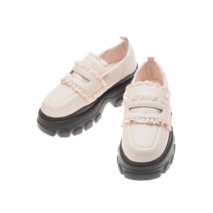 パデッドフリルローファー[品番：MKSW0060218]｜merry jenny