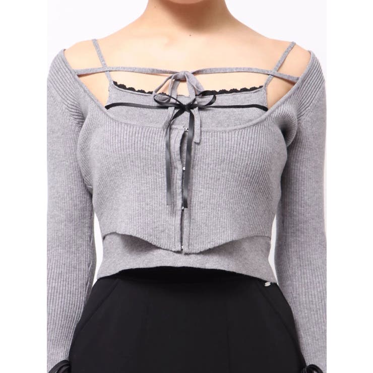 バイカラーキャミニットアンサンブル[品番：MKSW0068245]｜EATME