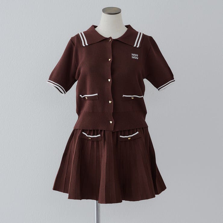 セットアップ】ニットポロ×ミニスカート[品番：OLOW0015615]｜RMAF