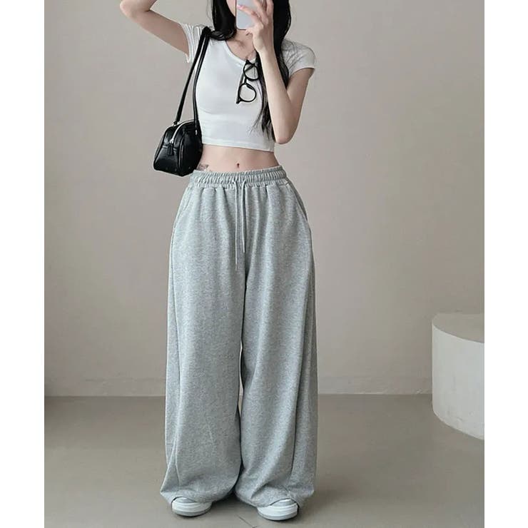 バックプリントスエットパンツ[品番：NELW0001988]｜NinaetLina