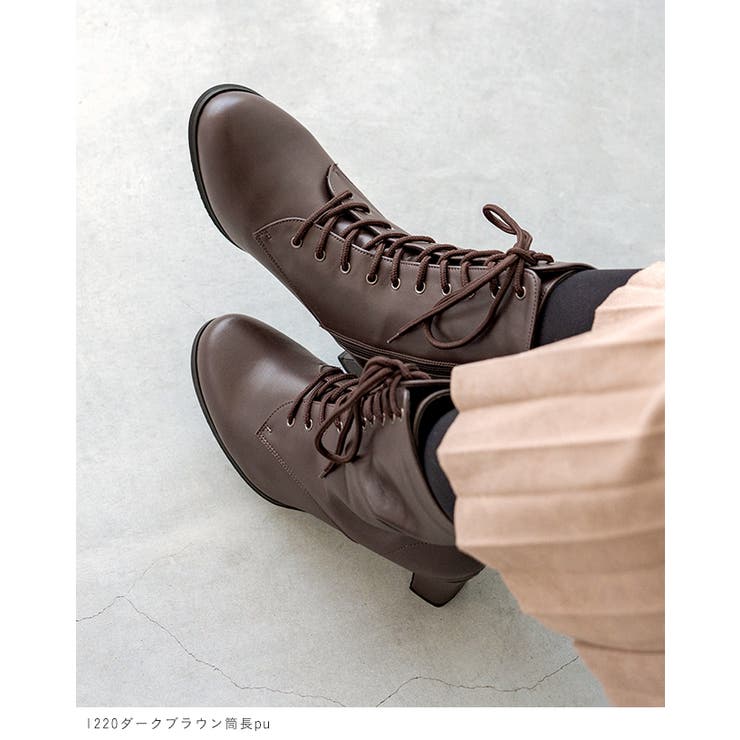 レースアップブーツ ブーツ 編み上げブーツ[品番：HSYS0001315