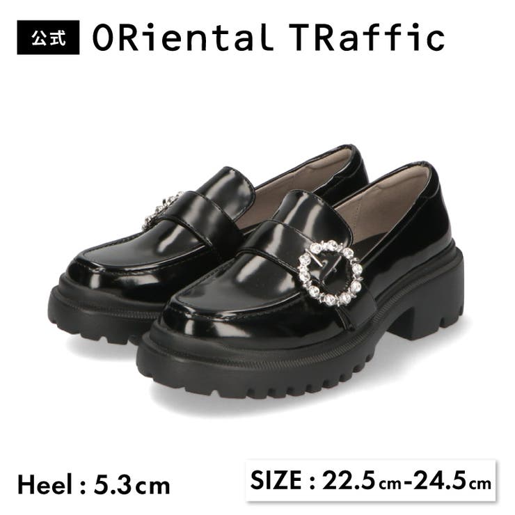 厚底ビジューローファー/41383[品番：ORTS0009217]｜ORiental TRaffic