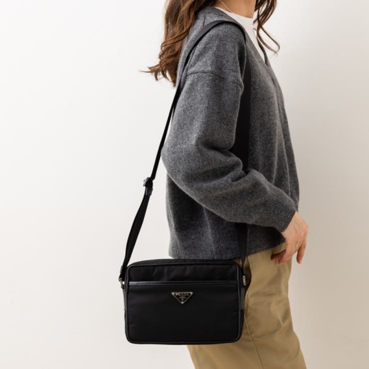 プラダ PRADA ショルダーバッグ ブラック ナイロン レディース