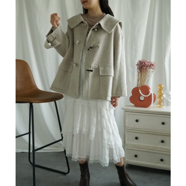 ウールショートコート【AW】[品番：XT000011326]｜aimoha （アイモハ