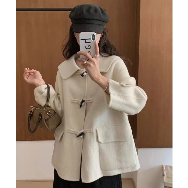 ウールショートコート【AW】[品番：XT000011326]｜aimoha （アイモハ