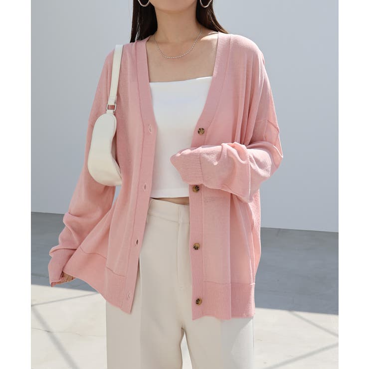 UVケア 接触冷感 カーディガン[品番：AZ000004399]｜andme（アンドミー