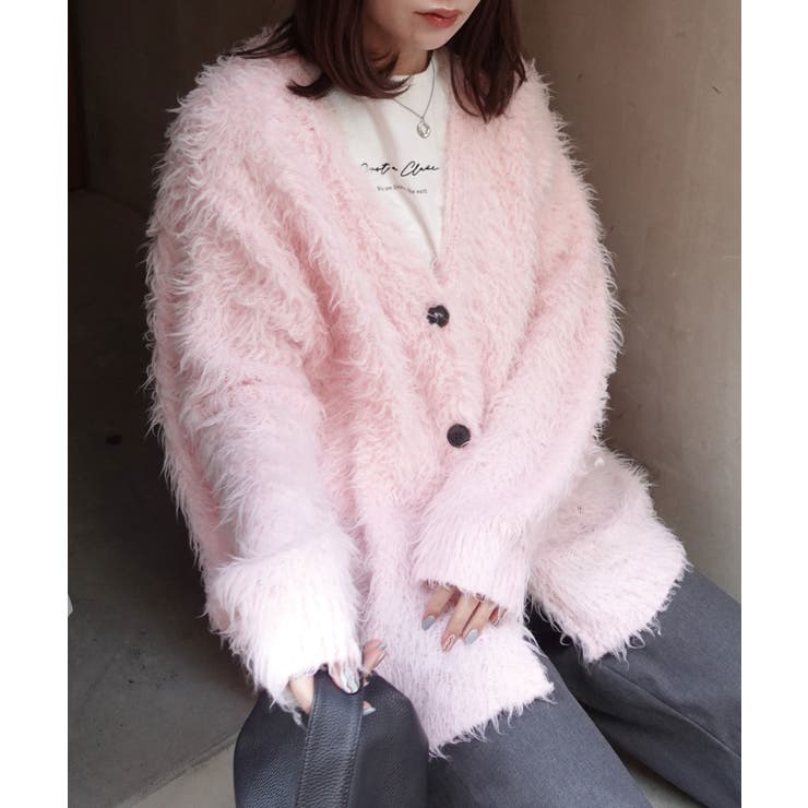 モンスターシャギーニットカーディガン[品番：TRIW0004253]｜CORNERS