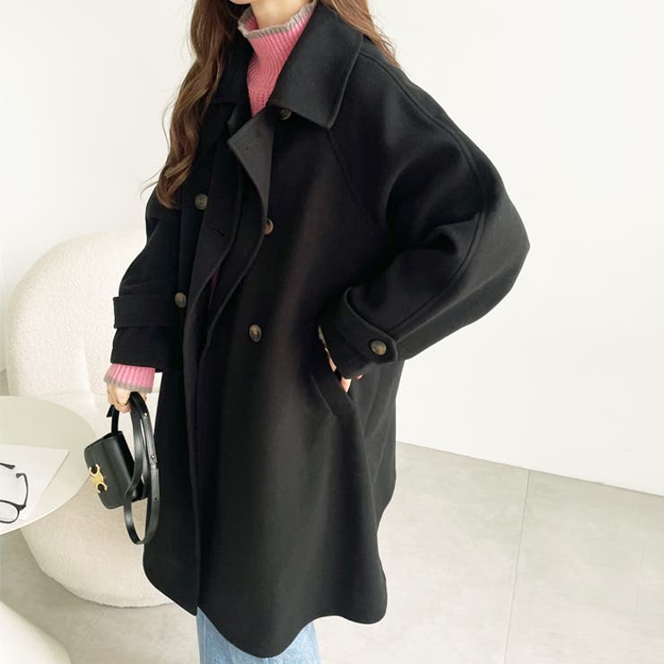 2WAYスタンドカラーミドル丈コート[品番：GERW0010551]｜GeeRA