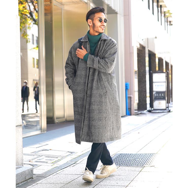 ◇ウール混オーバーサイズ ステンカラーコート◇[品番：JG000013694