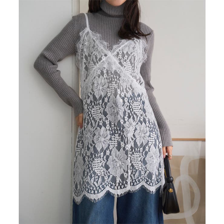 チュニックレースキャミソール［C7750］ チュニックレースキャミソール