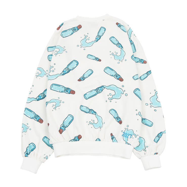 フード総柄スウェット(RAMUNE)[品番：PNYW0003973]｜PUNYUS （プニュズ