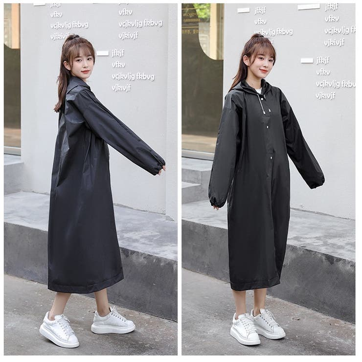 レインコート フード付き カッパ[品番：FQ000185895]｜PlusNao