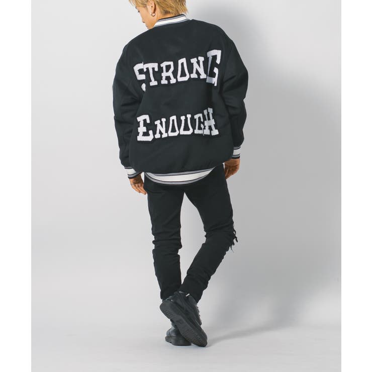 エコメルトン スタジャン ストリート系 ビッグシルエット[品番