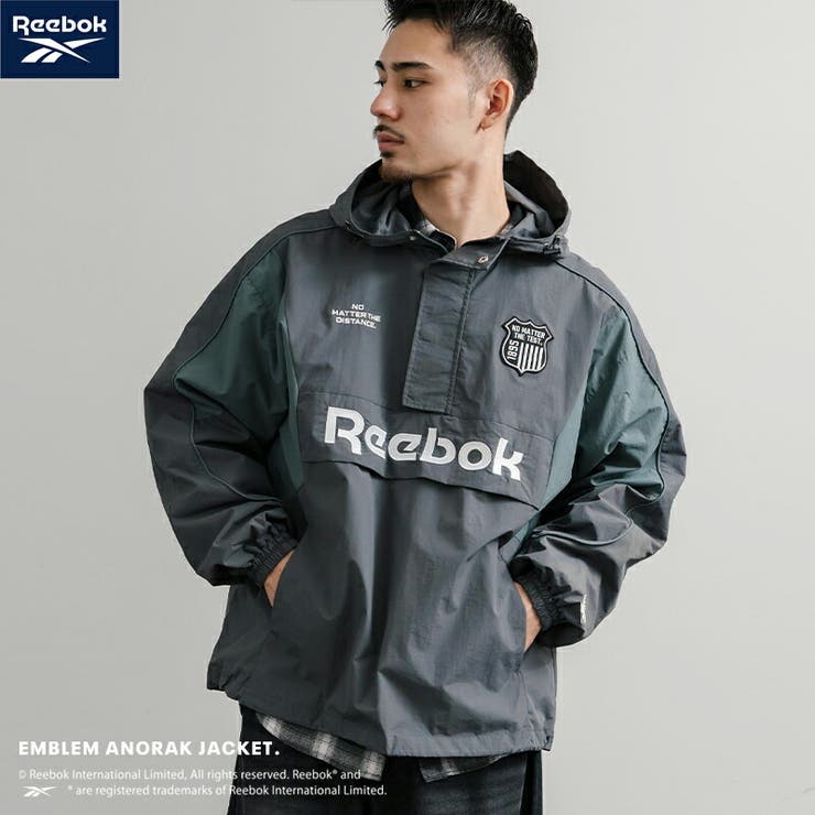Reebok ナイロンジャケット アノラックパーカー[品番：OE000009034