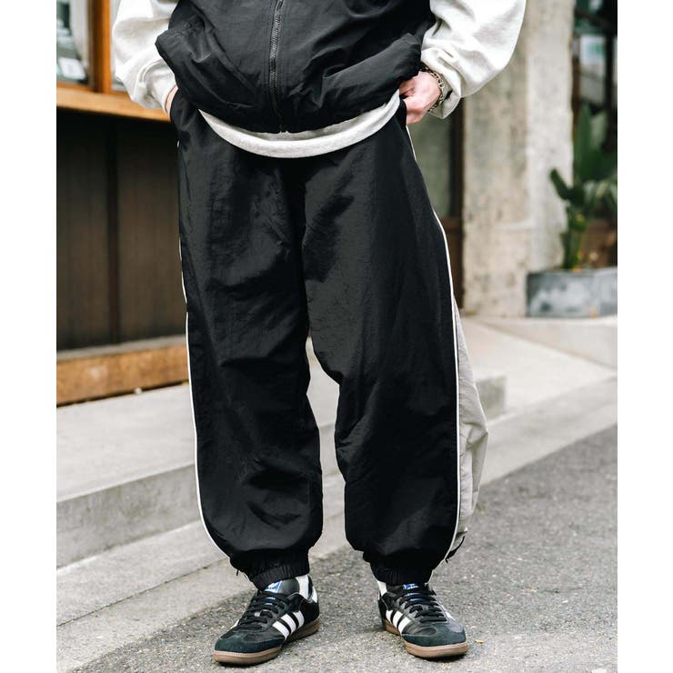 ナイロン トラックパンツ サイドジップ[品番：OE000008630]｜Rocky