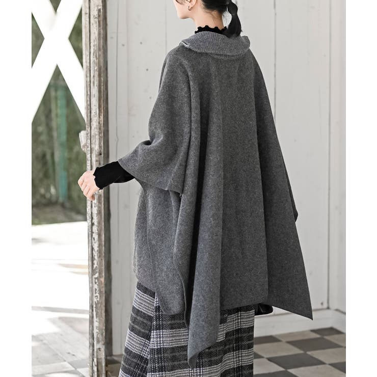 フロントZIP起毛ポンチョコート[品番：RPSW0004193]｜rps（アール