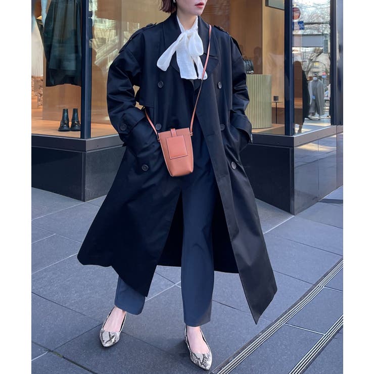 SETUP7】ブリティッシュクロス ダブルブレストオーバーサイズトレンチ