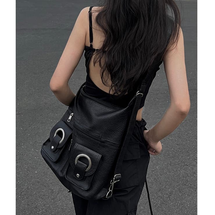 リングポケットショルダーバッグ[品番：SHNW0011898]｜LADY LIKE