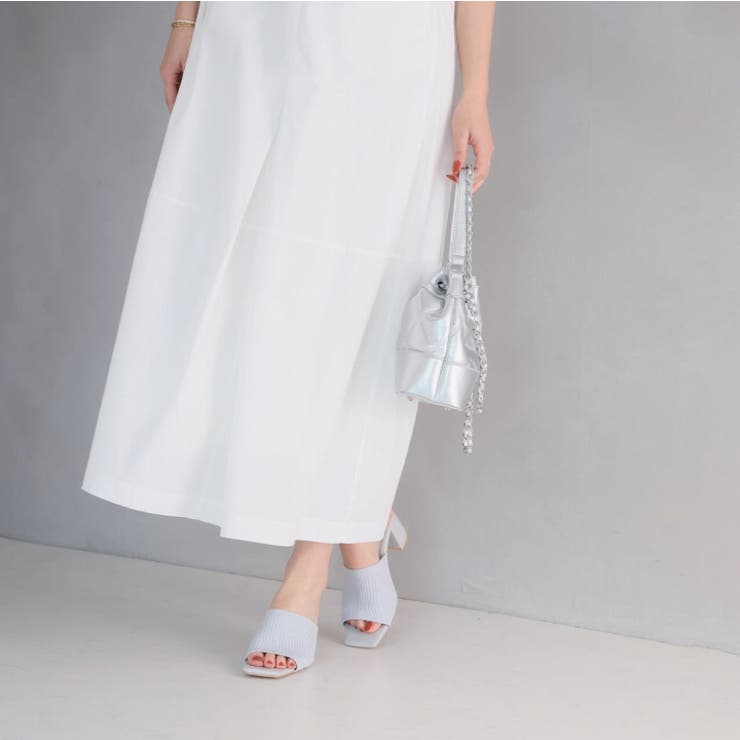 スクエアトゥニットミュールサンダル[品番：VIVS0009902]｜VIVIAN