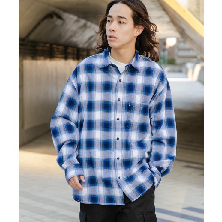 オンブレチェックシャツ[品番：WG010089680]｜WEGO【MEN】（ウィゴー