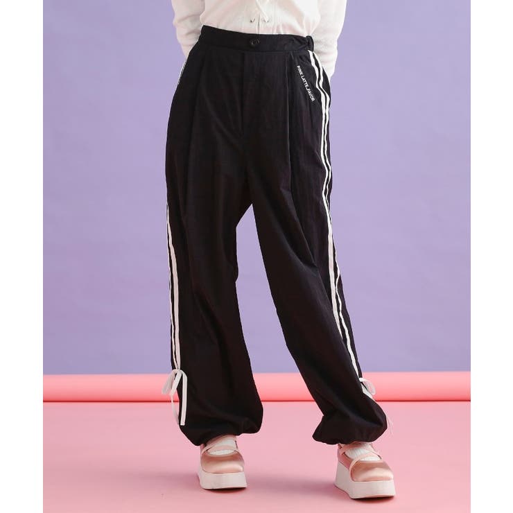 ラインリボンシャカパンツ[品番：WRDW0214380]｜PINK-latte