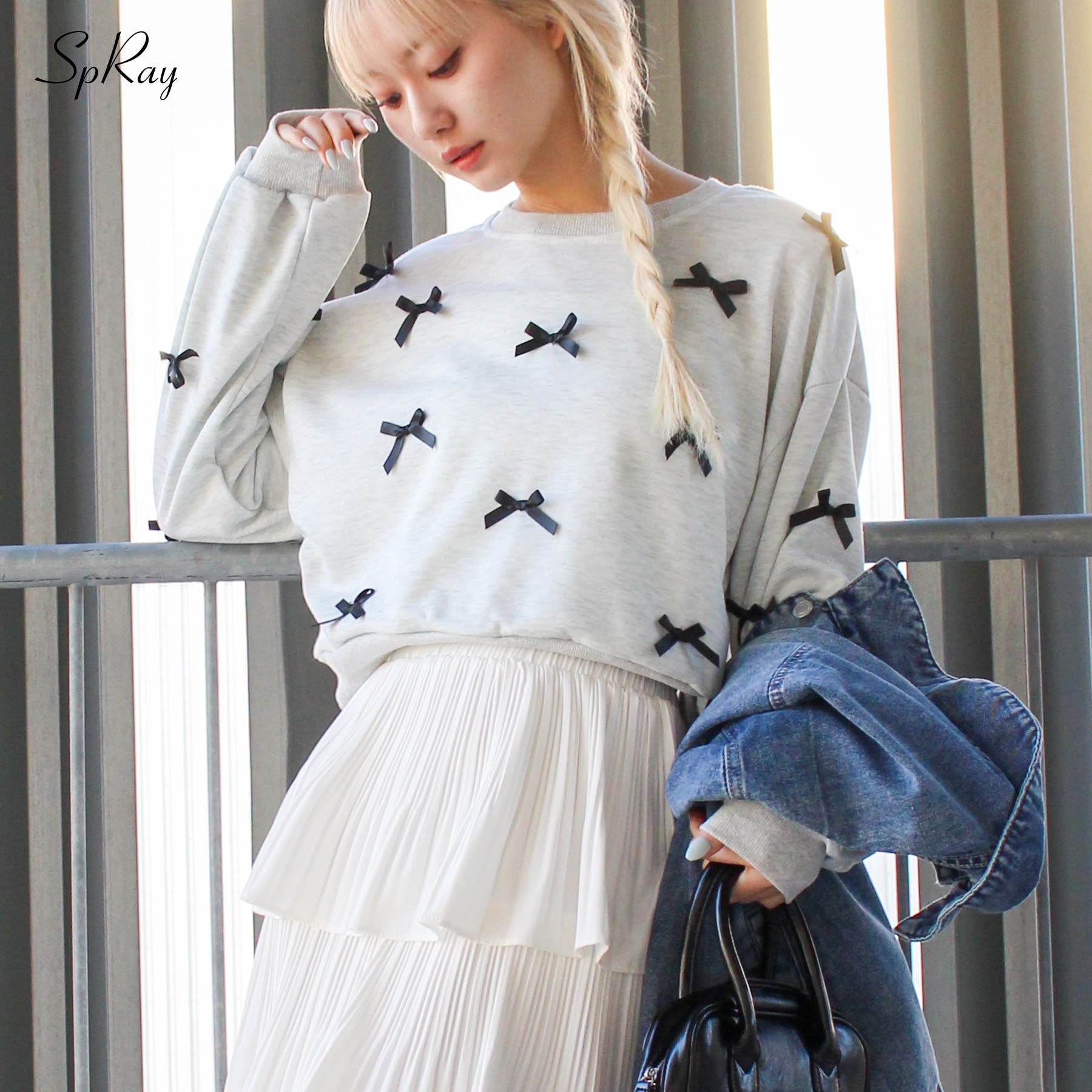 リボンスウェット[品番：SPRW0010470]｜SpRay（スプレイ）のレディース