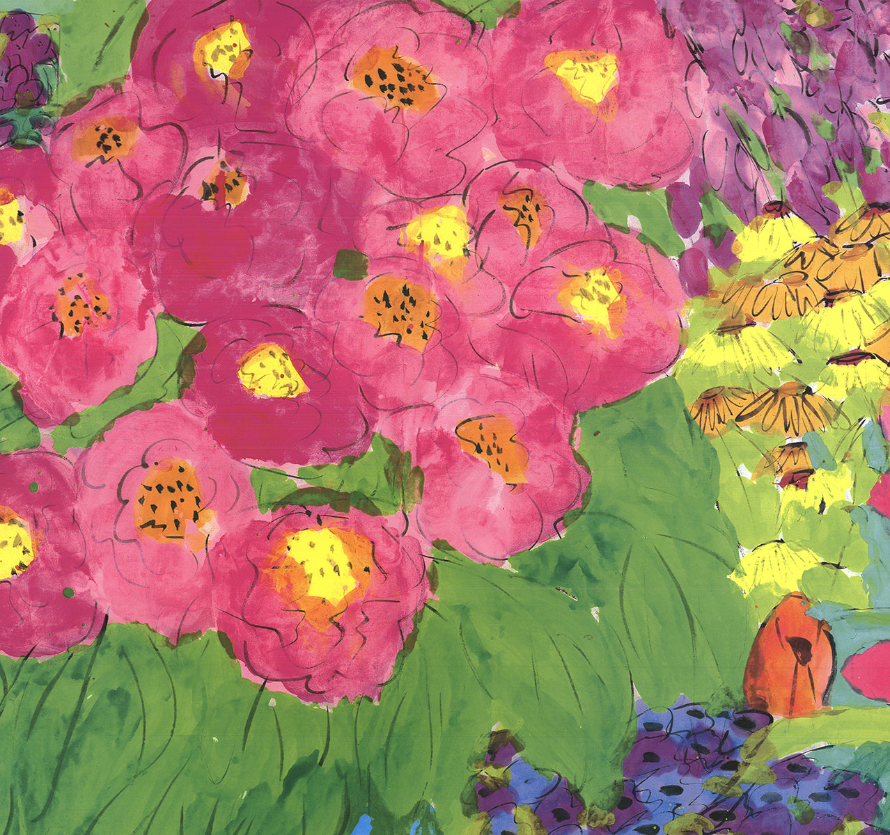 WALASSE TING Still-Life with Pink Cat 37.75