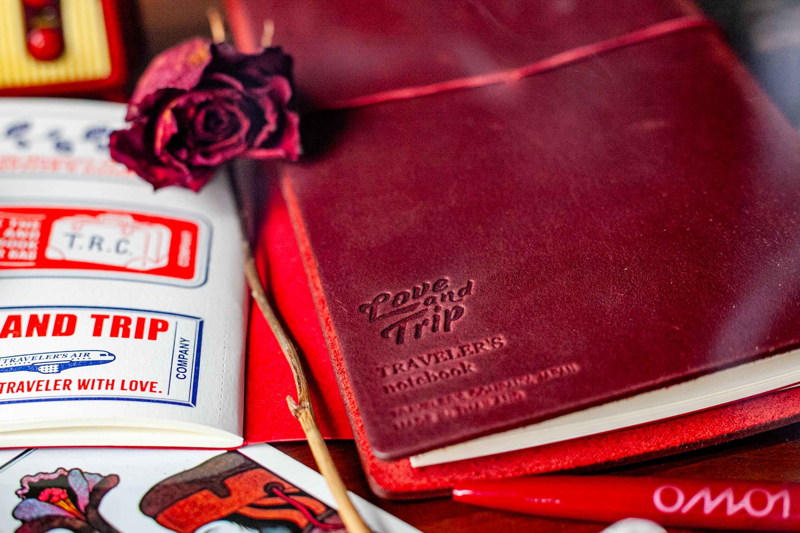 LOVE AND TRIP: The red TRAVELER'S notebook – Omoi Life Goods