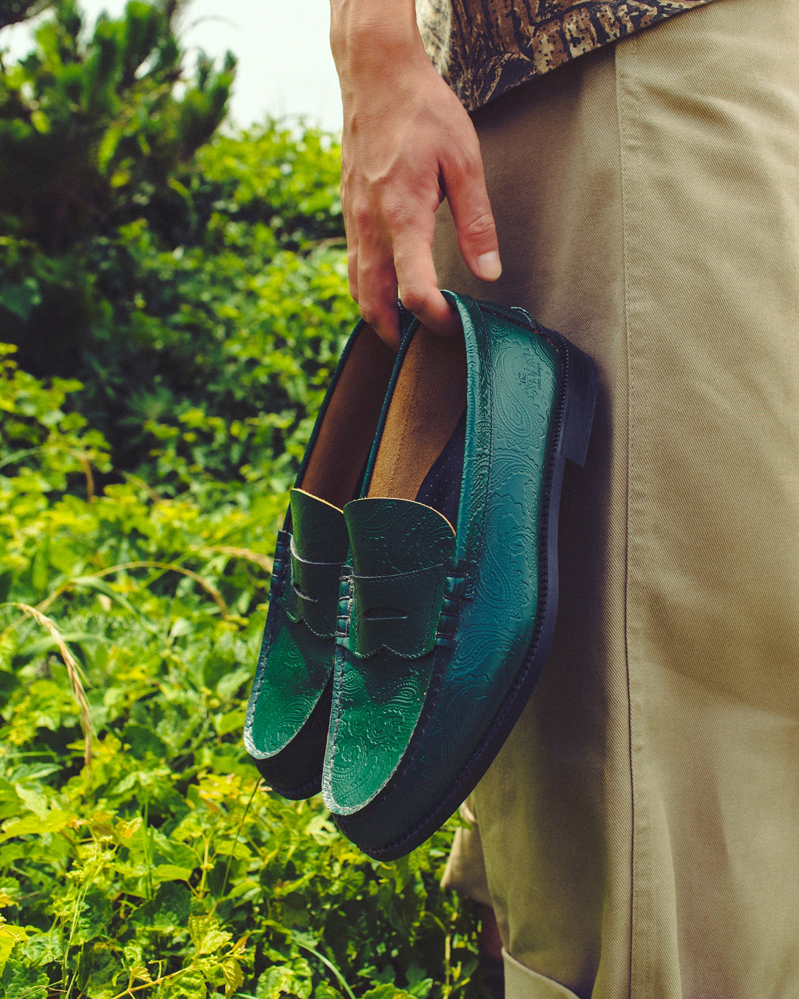 Green Paisley Loafers – THE KENFORD FINESHOES