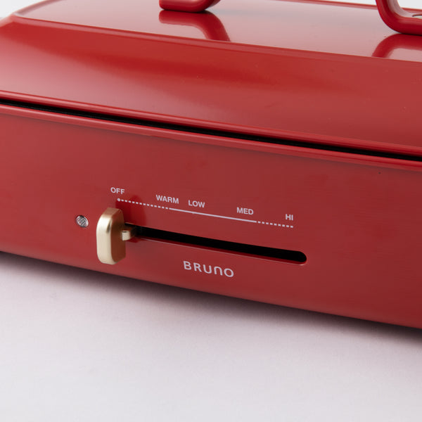 おまけ付き！】BRUNO（ブルーノ）ホットプレートグランデサイズ レッド
