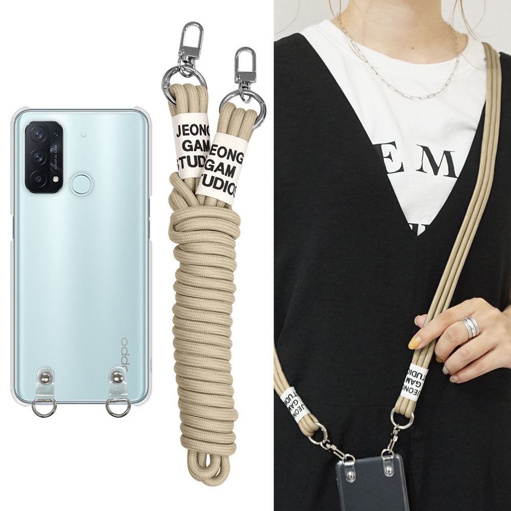 スマホショルダー クリアハードケース 3連紐ストラップ付 – スマホカバー館