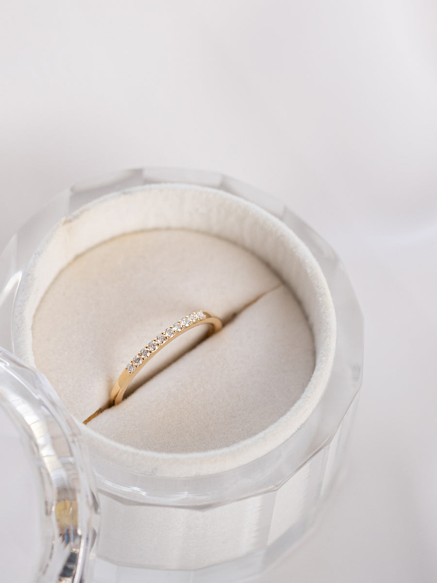 K18/Pt「リサ」リング ー プラチナ｜【オレフィーチェ】Orefice